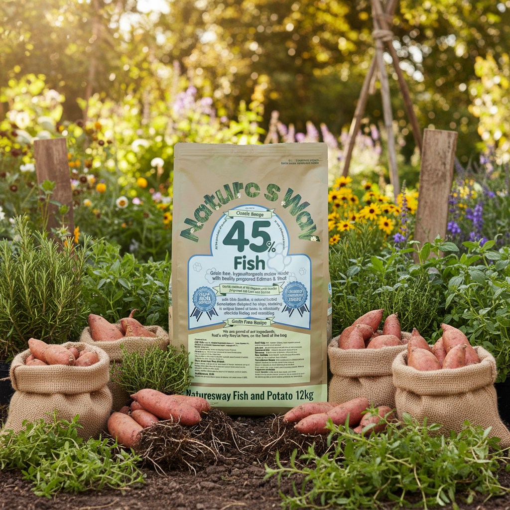 Naturesway fish 45% and potato 12kg (itch-eeze) recipe