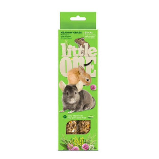 Little One Sticks for guinea pigs, rabbits, degus and chinchillas with meadow grass