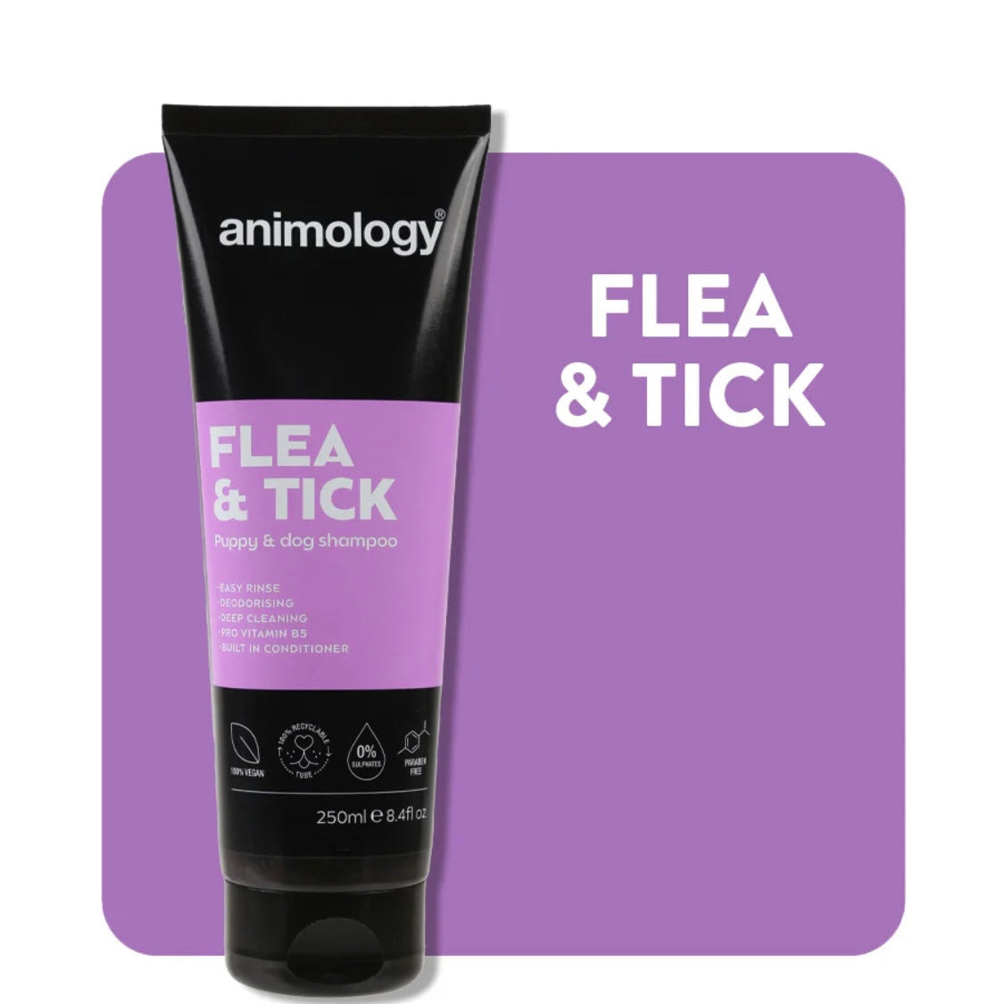 Animology flea and tick shampoo for puppies and dogs 250ml
