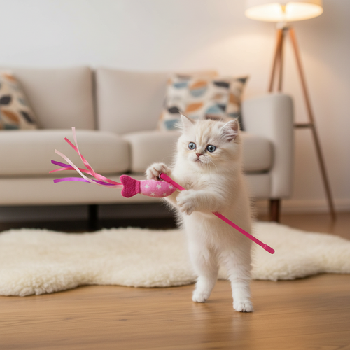 Catnip Fish Teaser (pink)
