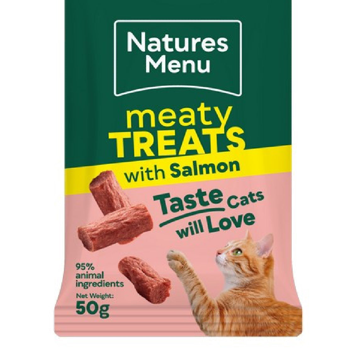 Naturesmenu meaty cat treats salmon 50g