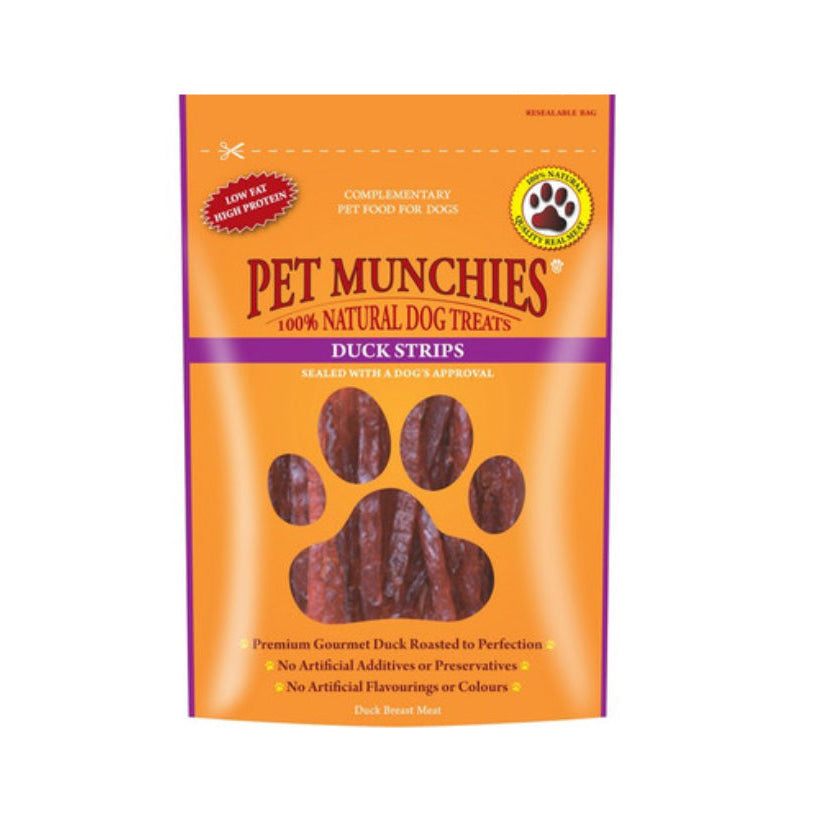 Pet Munchies Duck strips 90g