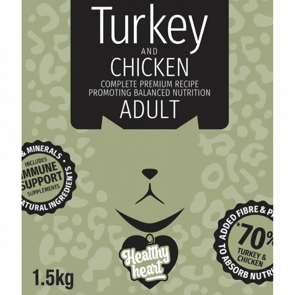 Naturesway grainfree adult cat 70% turkey and chicken 1.5kg