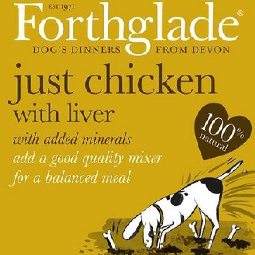 forthglade just chicken with liver 395g wet food (2months+)