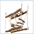 Wooden suspension bridge