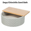 Degu/Chinchilla Sandbath with Platform