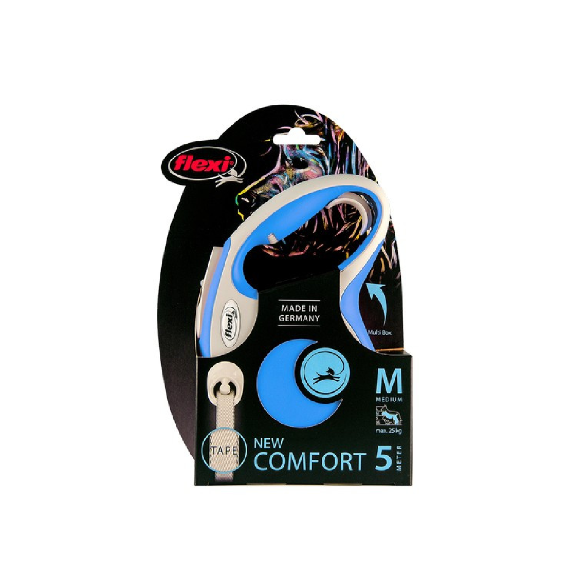 Flexi Comfort Medium Retractable Lead (Blue)