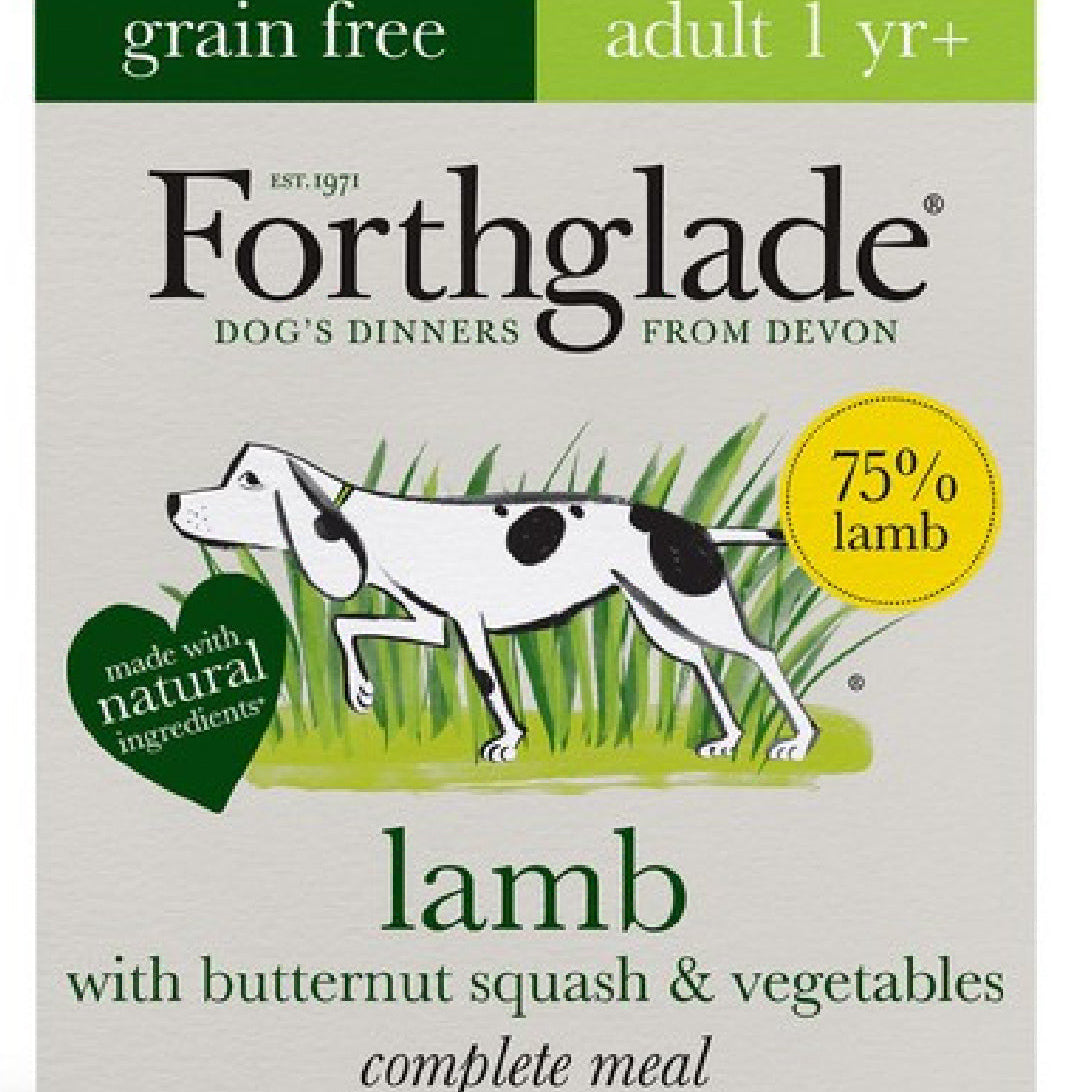 Forthglade lamb with butternut squash and vegetables adult dog wet food 395g